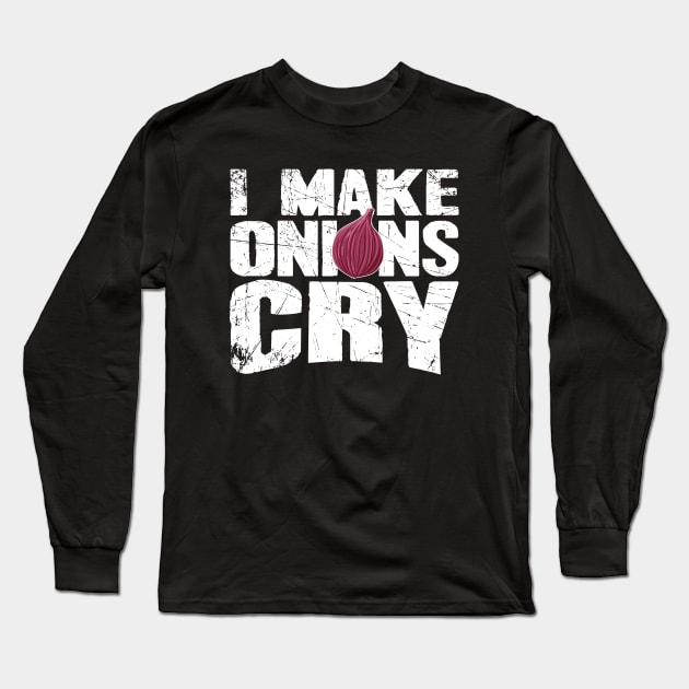 I make onions cry chef Long Sleeve T-Shirt by captainmood